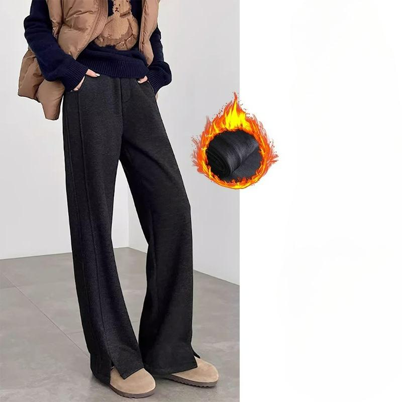 

Кашемировые брюки палаццо женские брюки плюс бархат зимние осенние и зимние маленькие утолщенные зауженные прямые женские брюки XS