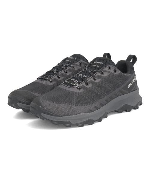 

Кроссовки для походов Speed Eco Waterproof cm 2E [Merrell] мужские черные/асфальтовые 28.0