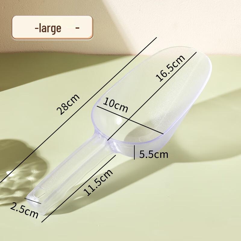 Multi-purpose PS Plastic Scoops - Large 5-Pack