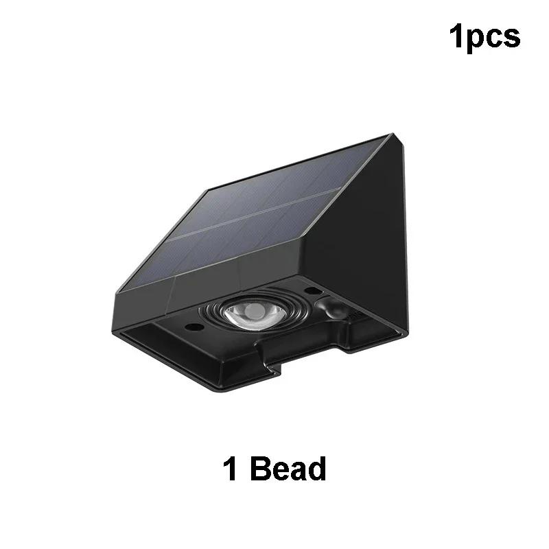 

Solar Wall Lights 1/2/3 LED Lenses Fence Lights Solar Powered Waterproof Exterior House Number Lighting for Patio Balcony Sign