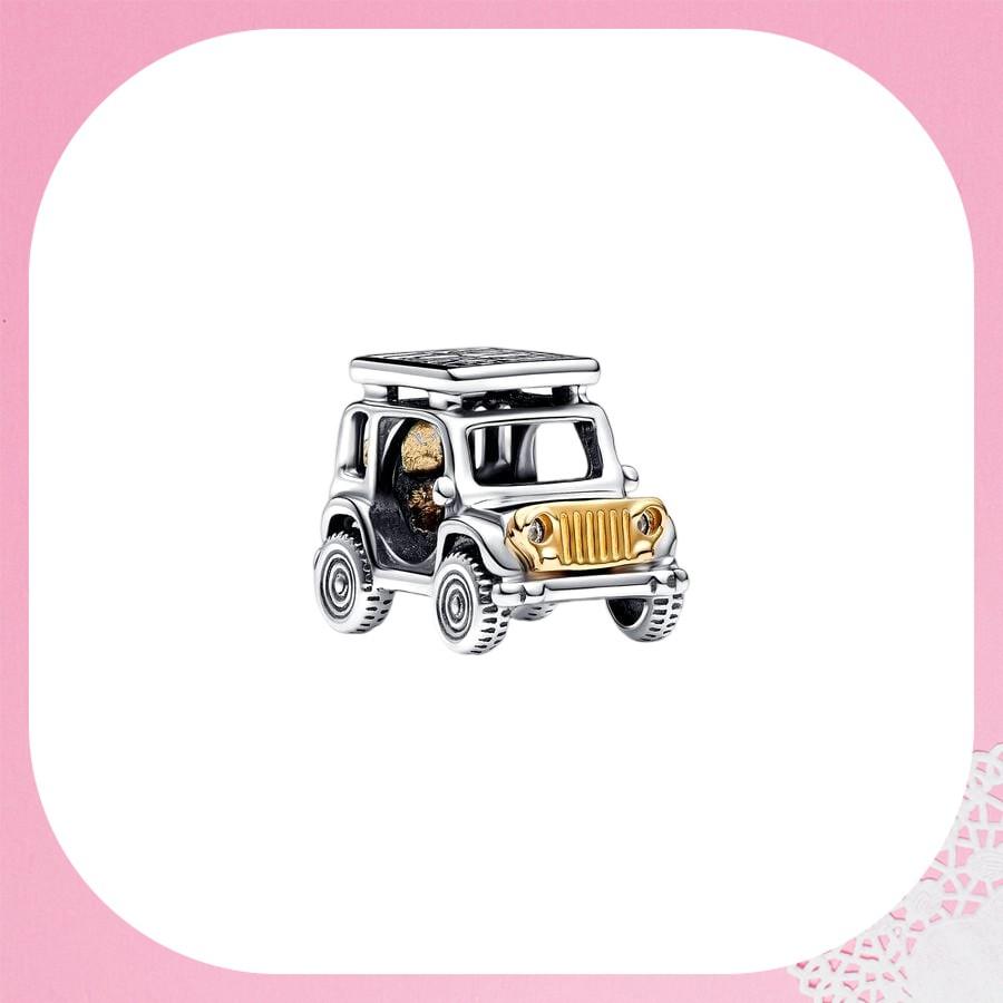 Auto Elettrica Camper Van Scooter Rosa Bicicletta Jeep Moto Ciondoli Perline Adatti a Braccialetti Originali Accessori Gioielli Fai da Te