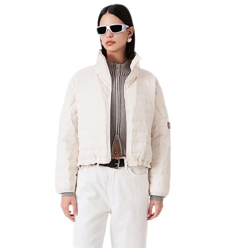 Jinyujie Damen Ultra-Leichte Stehkragen Locker Daunenjacke