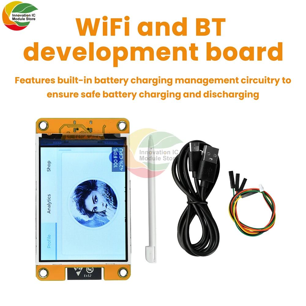 2.8-inch ESP32 WiFi BT Development Board ST7789 Driver 240 * 320 Intelligent Display Color Screen Onboard ESP32-32E Module