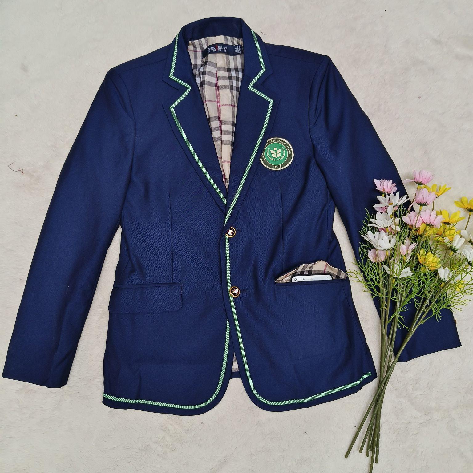 

British Style Turn-Down Collar School Uniform for Middle School Boys and Girls - Autumn/Winter Collection 165