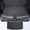 For Tesla New Model YL 2026 Leather Trunk Mats Rear Seat Back Protector Pad Backrest All Weather Liner Pet Anti-kick Pad