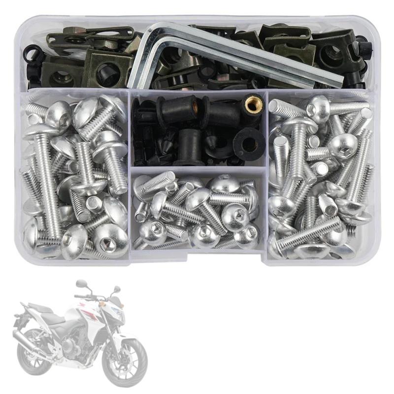 Complete Fairing Bolt Nut Screw Kit Fairing Bolt Screws For Yamaha TDM 850 900/A TMAX 500/530 SX/DX SRV250 SRX 400 600 TDR250