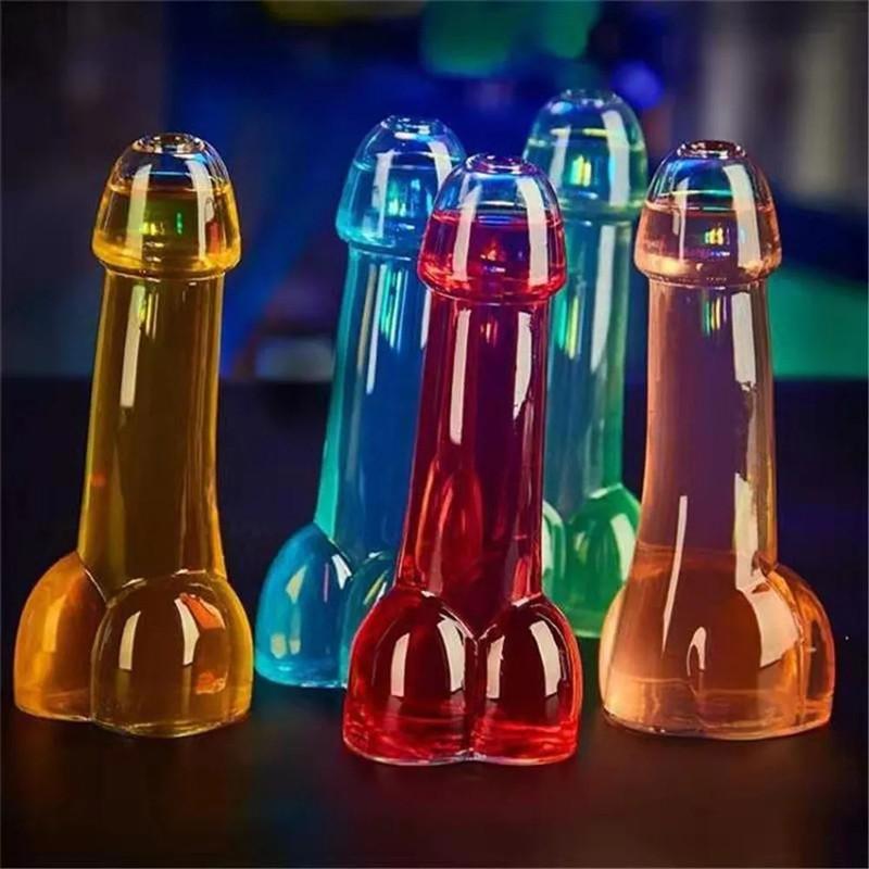 Penis Shot Glass Wine Juice Glass Cup Creative Design Funny Cocktail Mug for Bar Ktv and Night Show Parties