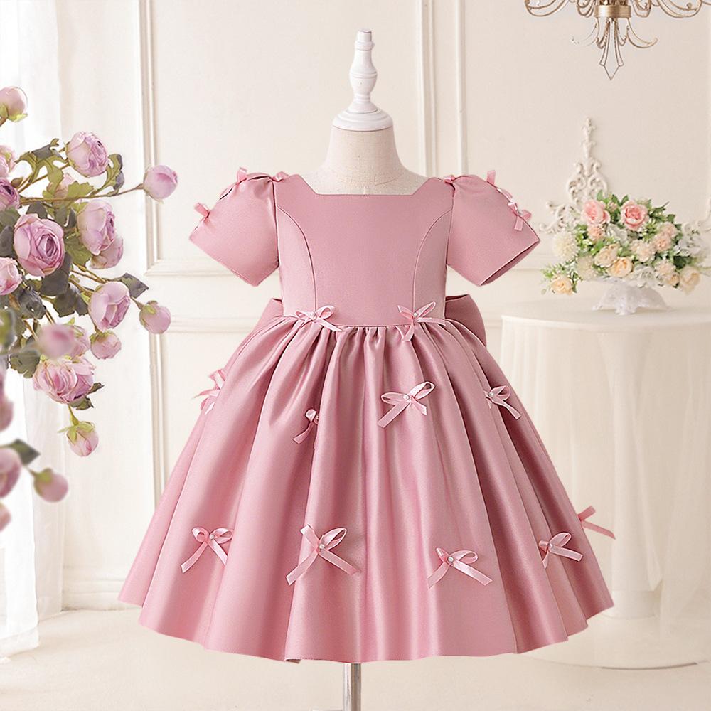 3-8J Weihnachtskleid Neugeborenes Taufe Hochzeitskleid für Baby Mädchen Erste Geburtstagsparty Kleidung Kleinkind Mädchen Taufkleid Kleidung L6015