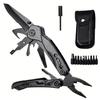 12-in-1 Multitool Zange 3CR13 Stahl EDC Klappwerkzeug für Outdoor-Survival-Camping mit Zange Säge Schere Messer Schraubendrehern