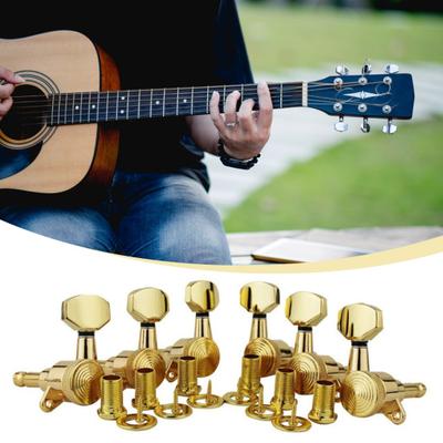 Guitar Locking Tuner Left Right Lock String Tuning Key Pegs Machine Heads Electric Folk Acoustic Guitar Replacement Accessory