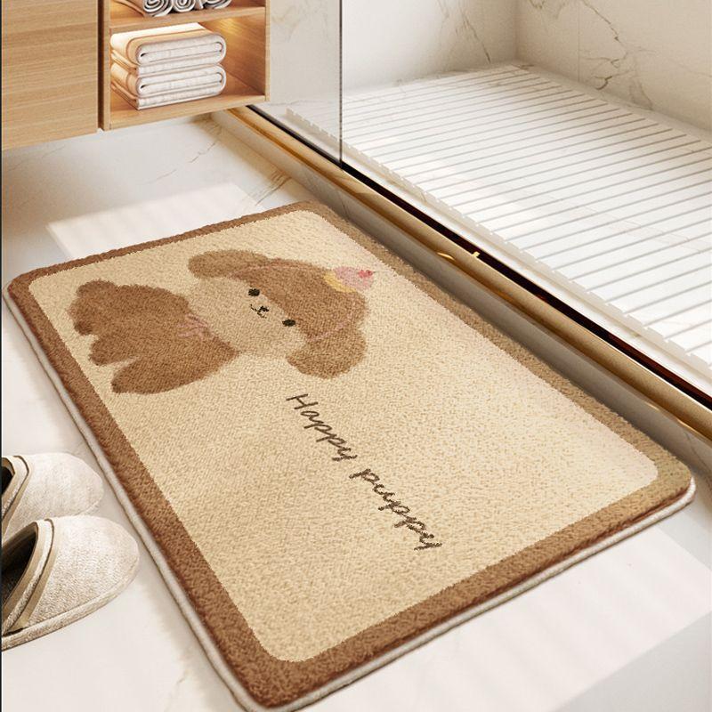 Badrum Absorberande Matta Söt Badrumsdörr Smutsig Halkfri Matta Toalettmatta Toalettdörrmatta Hushåll