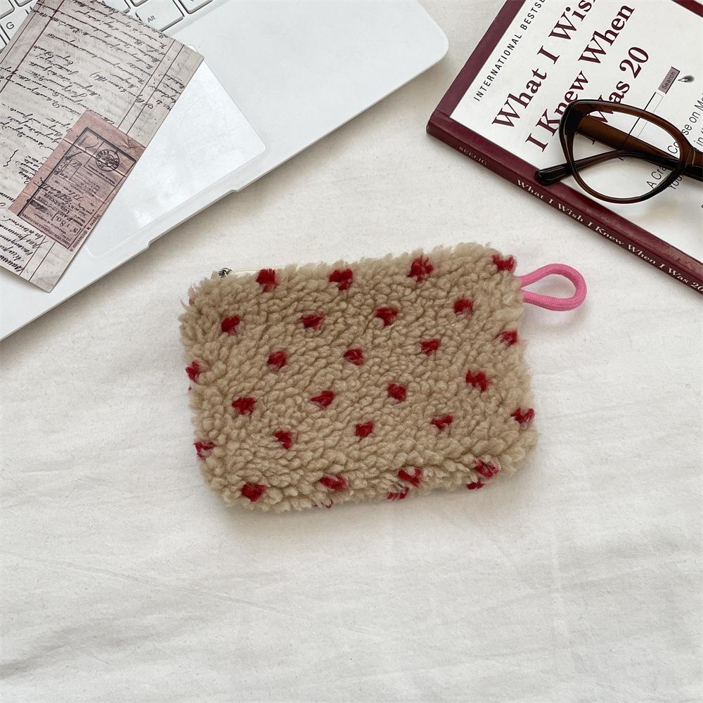 New Material Storage Bag Portable Retro Style Coin Purse Zipper Closure Document Pouch Daily Organizer