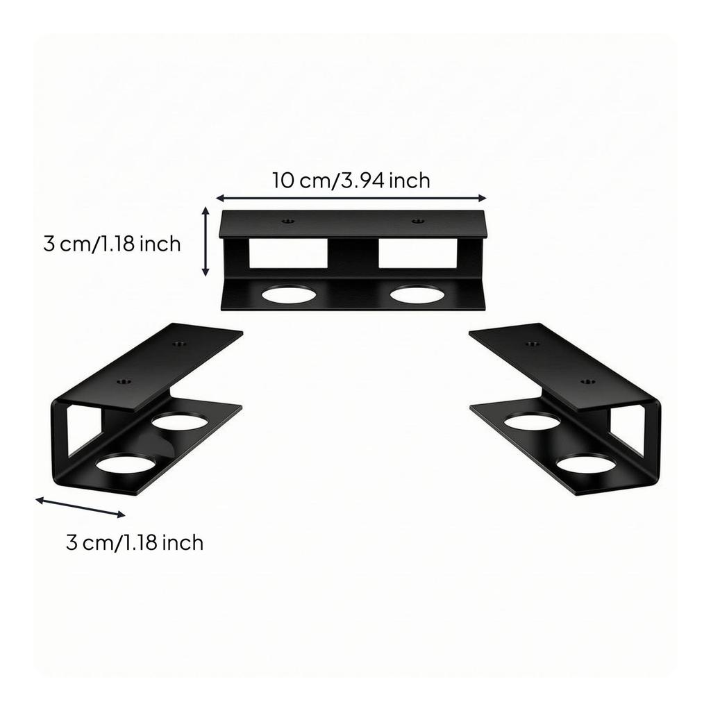 Under Desk Organizer Easy to Install Under-Desk Laptop Storage Bracket Sturdy