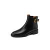 Fashion 2024 New Autumn Winter Women Boot Fashion Short Boots Round Toe Chunky Shoes for Women Chelsea Cowboy Boots Ankle Boots