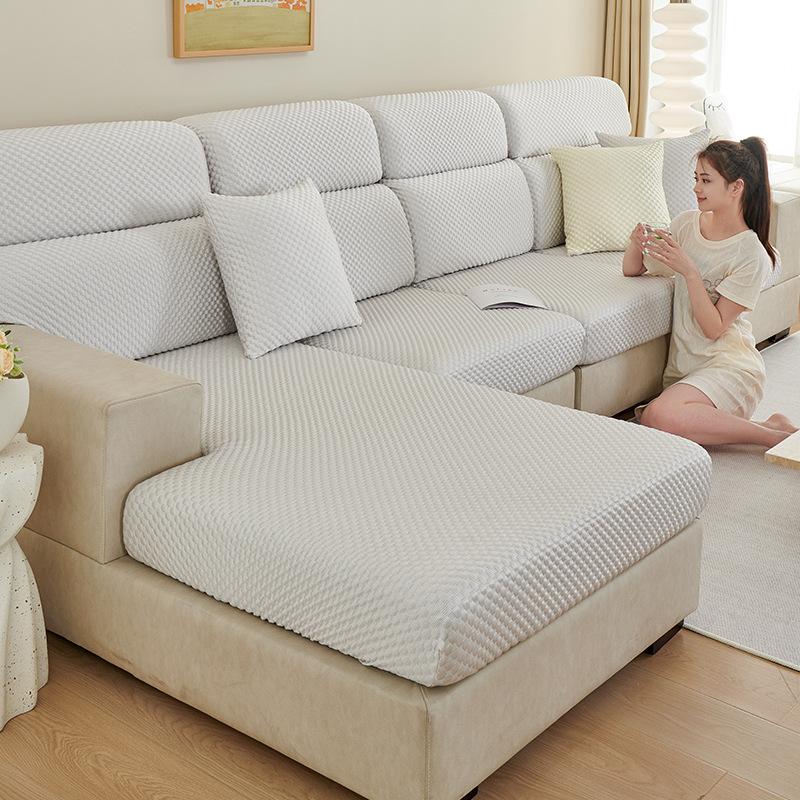 Summer Ice Silk Sofa Cover Full Cover New Anti-Slip Sofa Cushion Cover Elastic Sofa Cover Thickened