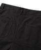 TRILLION Side Tuck Snap Button Wide Cotton Pants (Black)