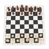 Chess Board Game Set   PU Lther Chess Board Wooden Chess Pieces Portable Chess Set with Storage Bag