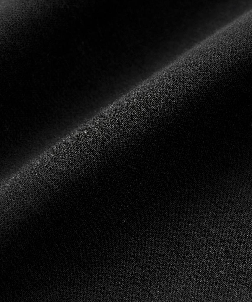 TOFFEE One-Pleat Sweat Bermuda Pants (Black)