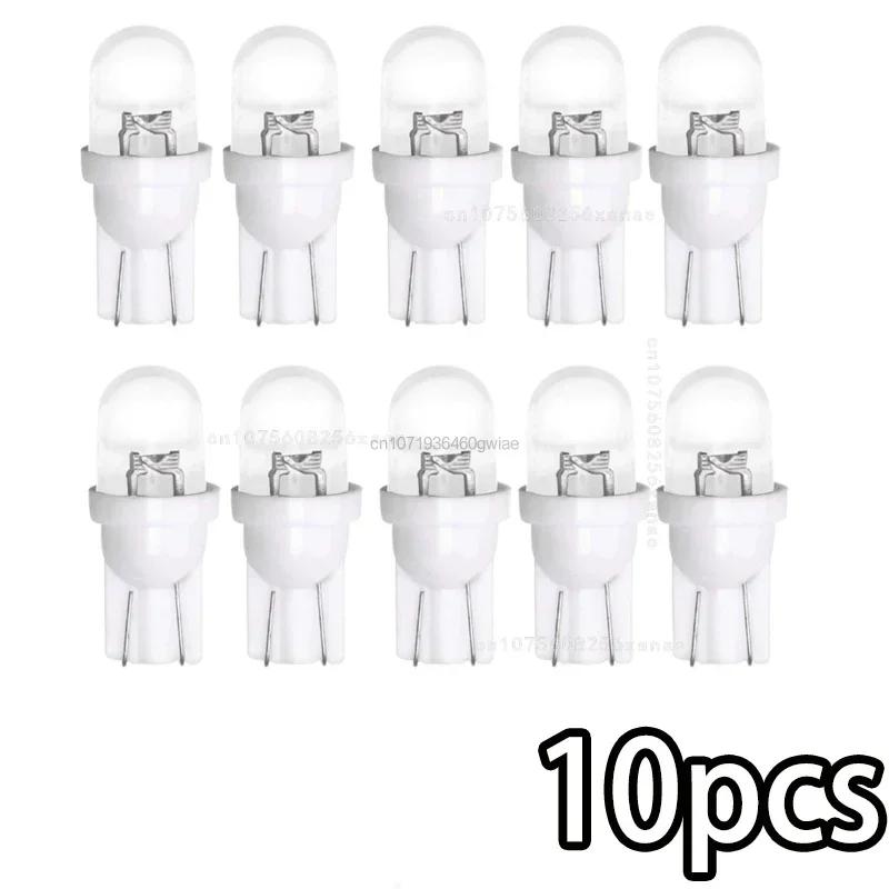 

10-30pcs Car T10 Led Bulbs LED Light Cold White Silica Auto Interior Dome Reading Wedge Side Door Trunk Lamp License Plate Lamp