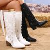 Women's Long Boots Autumn New Fashion Block Heel Women's Boots Denim Knee-High Boots