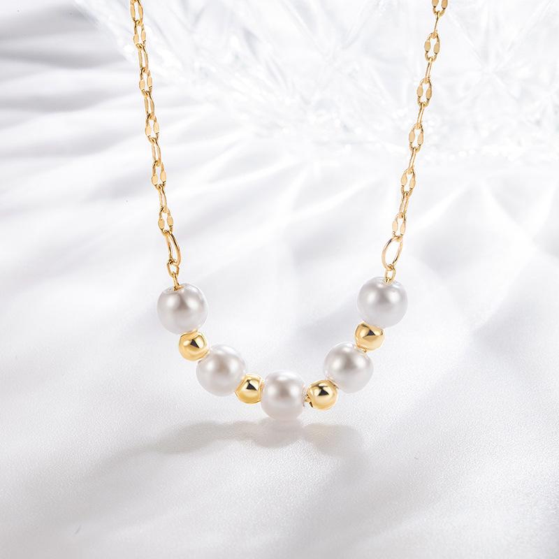 2022 Modern Japanese-Korean Style Pearl Necklace: Elegant Fashionable Jewelry for Women