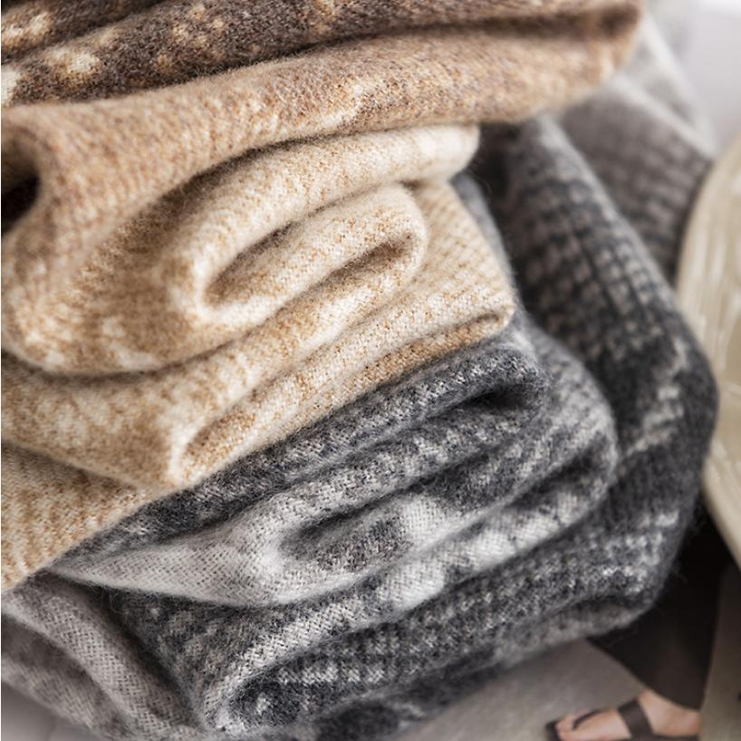 Soft Blanket Scarf Long Warm Snakeskin Shawl Wraps Cashmere Fringe Scarfs For Women