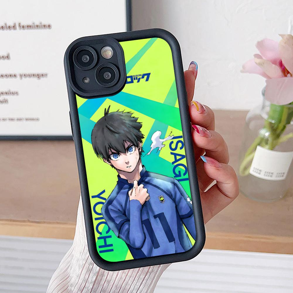 

Blue Lock Isagi Yoichi Thicken TPU Mobile Phone Case for iPhone 17 16 15 14 13 12 11 Air Pro Max Plus Colorful Cover iPhone 12