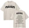 Vintage Washed Lady Gaga The Mayhem Ball Tour  T Shirt Fashion MenWomen Aesthetic High Quality Acid Wash  Cotton Tees