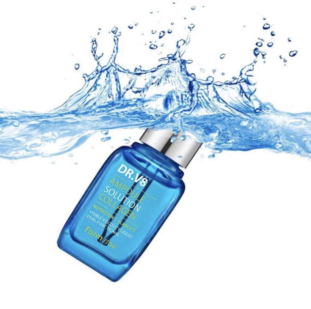 FARM STAY Dr. V8 Ampoule Solution Colagen 30ml (3 Opțiuni)