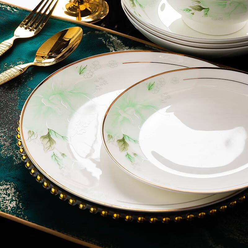 Modranka Light Luxury Jingdezhen Ceramic 62-Piece Dinnerware Gift Set