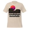 Retro Guadalupe Mountains T-shirt Mens Kids Womens - Vintage Style Sun and Red Rock Graphic