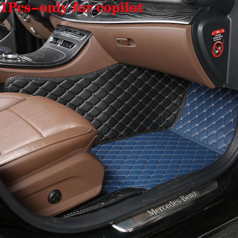 Car Floor Mat For Volkswagen Id4 High Quality Non-Slip Leather Woman Diamond Carpets Man Auto Foot Pads Interior Rugs
