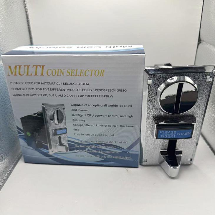 

Universal Multi-Coin Acceptor: Adapts to 616+ Coin Values for Vending and Washing Machines срібло сірий колір