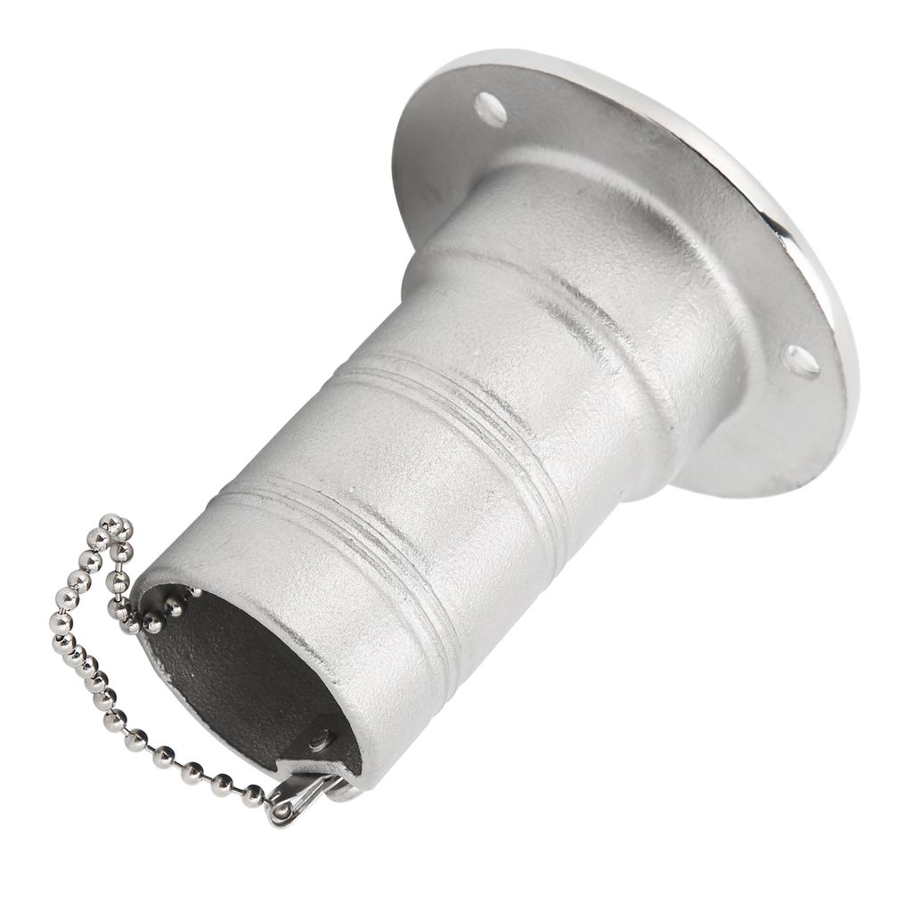 Stainless Steel Deck Funnel Water Oil Inlet Fill Filler Port Boat Gas Fuel   Cover Part