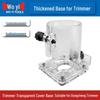 Transparent Trimmer Base Cover for Dongcheng - Thickened Plastic Shell Protective Accessory
