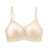 Women Seamless Wirefree Floral Print Comfortable Anti Sagging Push Up Bra