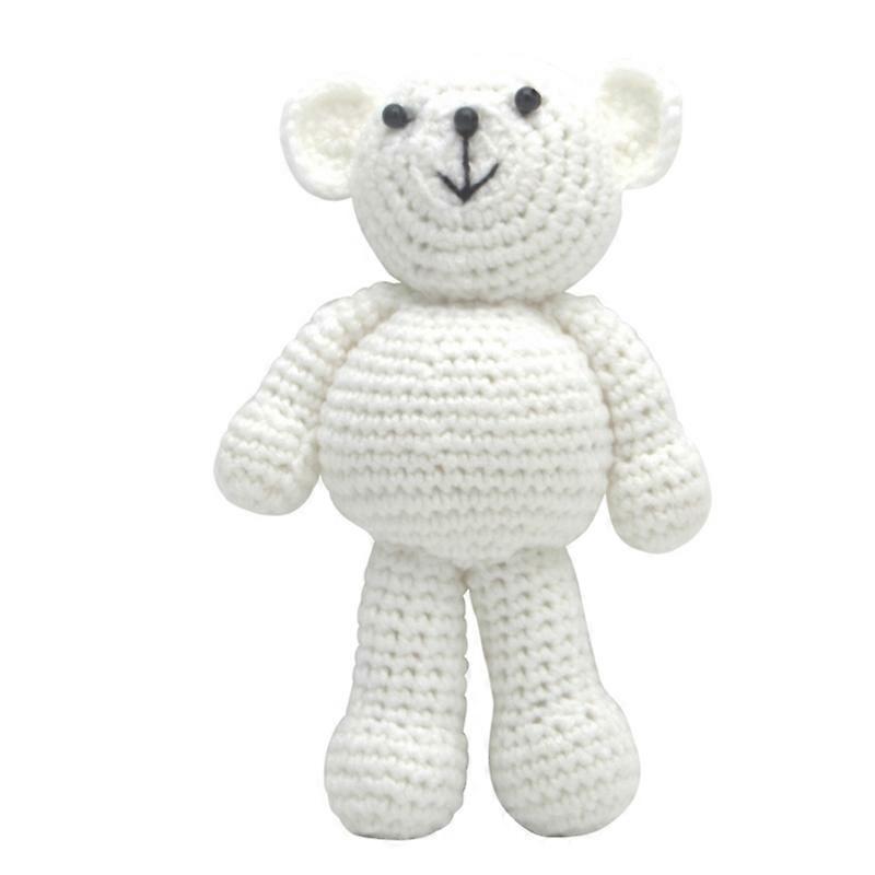 Baby Stuffed Crochet Animals Easter Bear Plush Soft Autism Baby Sleep Toy