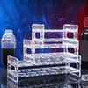 Large Capacity 6 8 12 Hole Glass Tray Cup Organizer Wine Glass Display Stand Holder for Bar Restaurant Kitchen