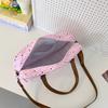 Y2k DIY Badge Display Shoulder Bag  Cute Large Capacity Lace Ita Bag Lolita Girls Transparent Pocket Casual Polka Dot Handbag