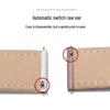 Lychee Pattern Genuine Leather Watch Strap - Soft, Breathable, Quick Release, Double-Sided Cowhide for Men & Women