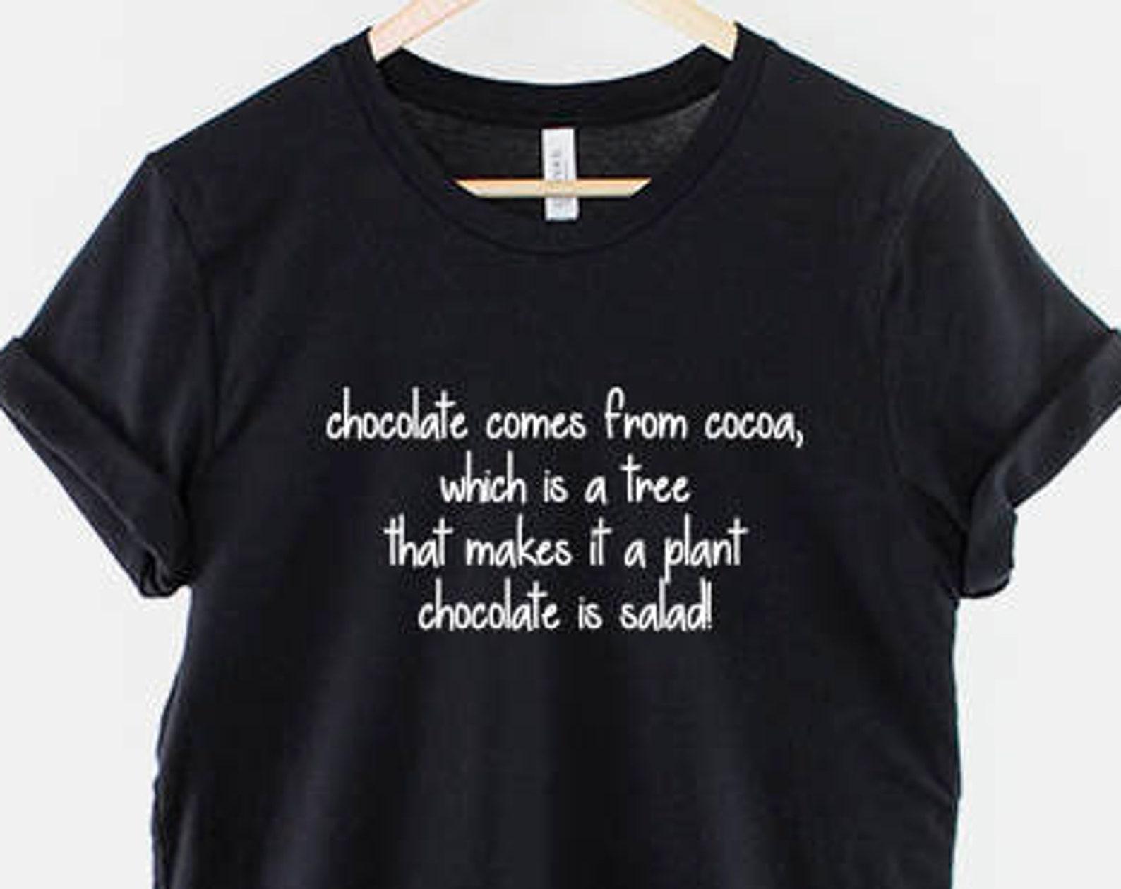 Chocolate Lover Tee - Playful Foodie Shirt - Sweet Tooth Design, Ring Spun Cotton, Comfortable Fit 2XL