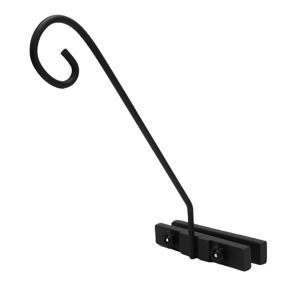 Deck Hook Rail for Hanging Flower Baskets Wind Chimes Bird Feeders Lanterns Fence Deck Hook Rail Iron Easy Install