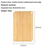Modern Bamboo Cutting Board With Doublesided Design For Home Cooking Preparation
