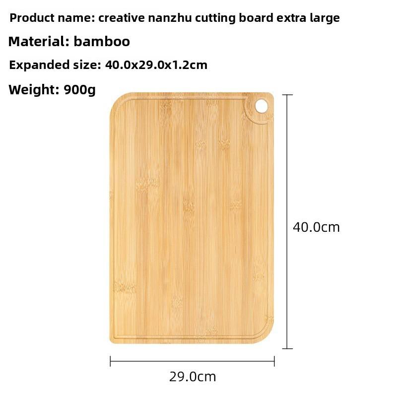 Modern Bamboo Cutting Board With Doublesided Design For Home Cooking Preparation