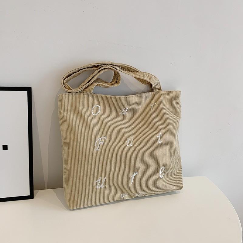 Stylish Korean Inspired Lazy College Student Tote Bag With Spacious Capacity For Everyday Use