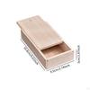 Wood Box with Sliding Lid Gift Jewelry Boxes Container Empty Pencil DIY Craft Case