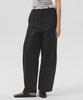 Aheule Arco Curved Chino Pants_Black