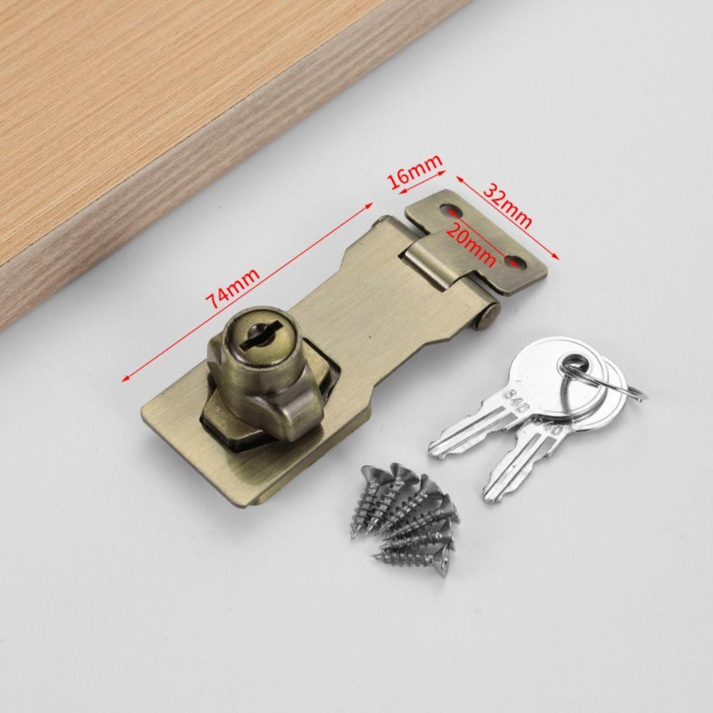 Anti-theft Security Furniture Locks No-punch Security Wooden Door Buckle  Mailbox