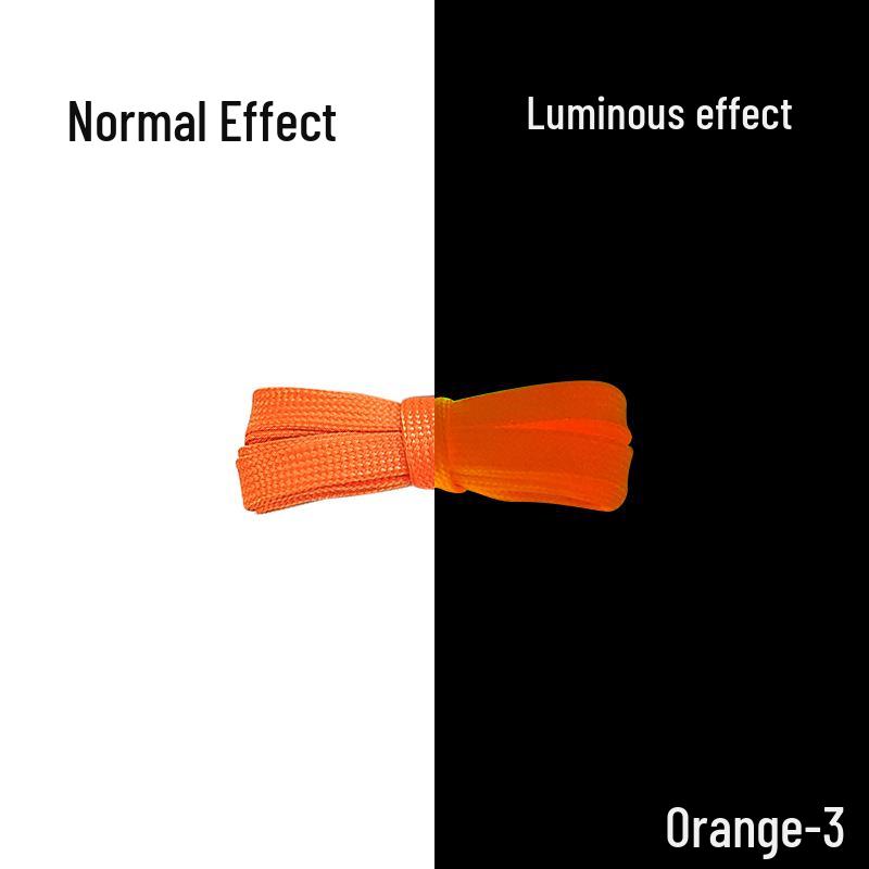 Luminous Fluorescent Shoelaces for AJ1, Air Force One, and DUNK Sneakers - White Night Light Mismatch Collection