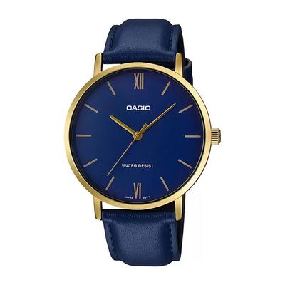 Blue Leather Men's Watch, Casio